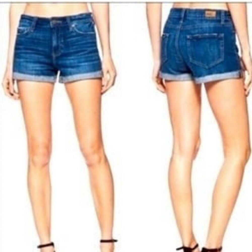 PAIGE JIMMY JIMMY SHORTS DENIM SZ 27 DISTRESSED CHIC BOHO ICONIC VERSATILE - Picture 2 of 13